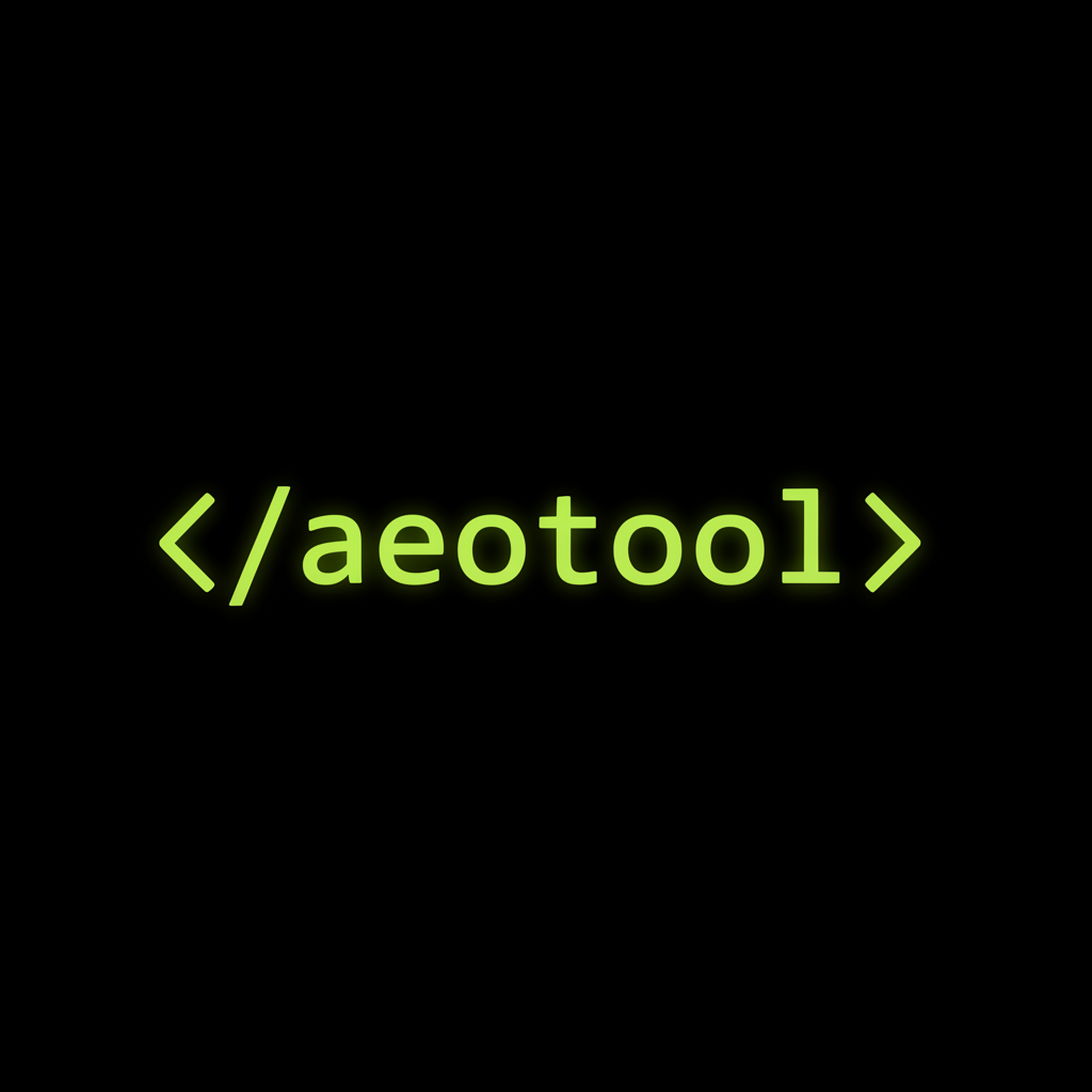 Capture du dashboard aeotool.io — score AEO 67 critères avec breakdown par moteur ChatGPT Claude Gemini Perplexity Copilot Grok AI Overviews, recommandations priorisées par impact